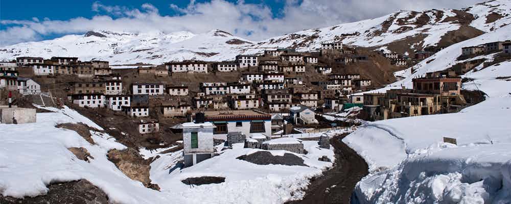 Snow-Capped Mountains & Roads in Spiti Valley